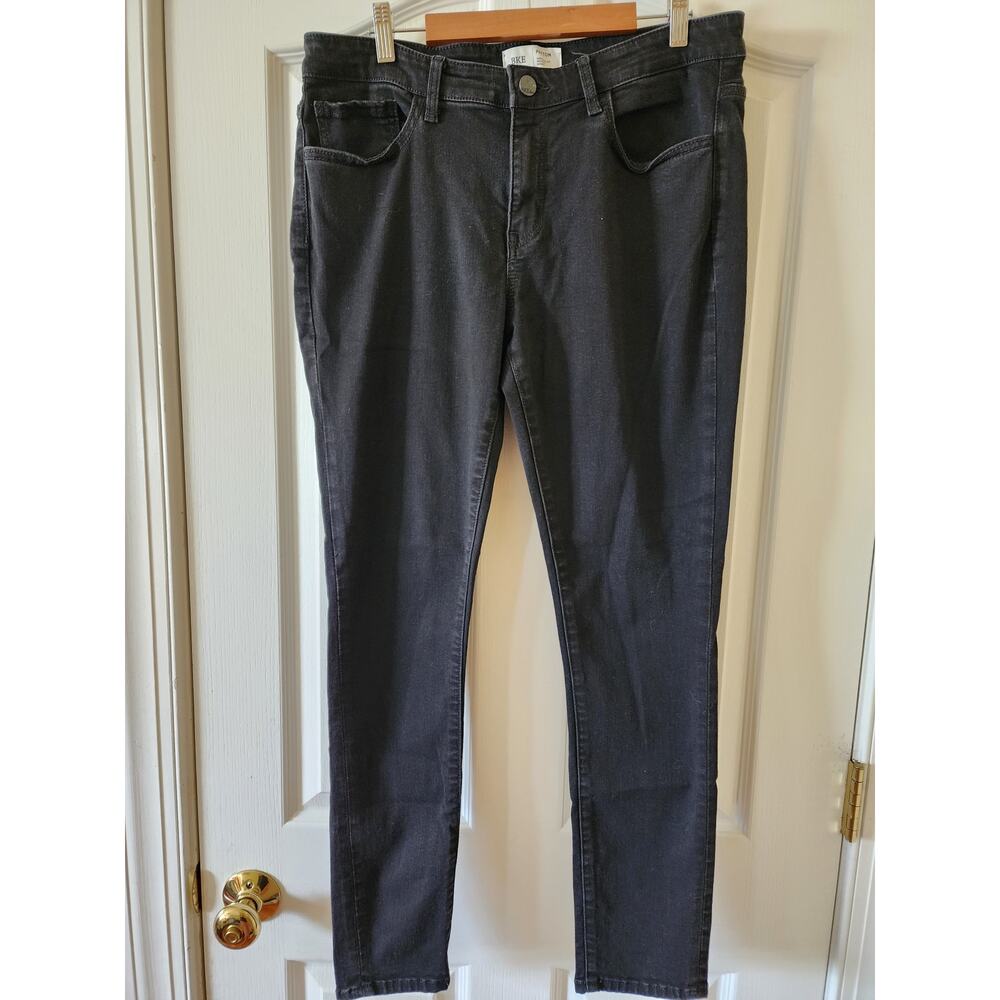 BKE Payton Universal Fit Mid-Rise Skinny Jeans Black 31x29.5 Denim Pants